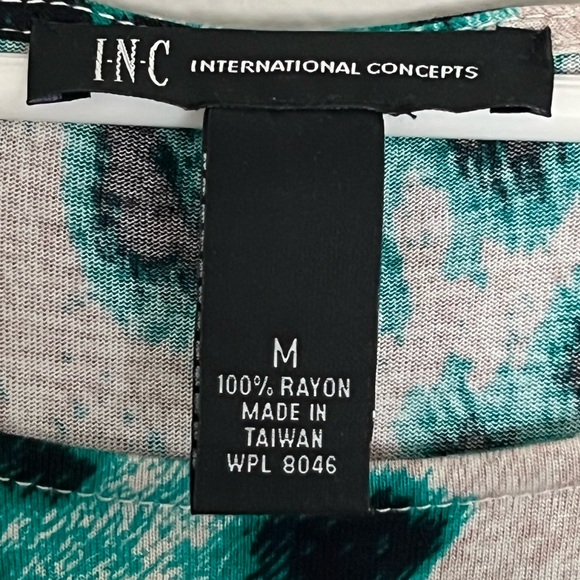 EUC | INC | Green/Teal Leopard Print Dress | Size Medium - Picture 5 of 5